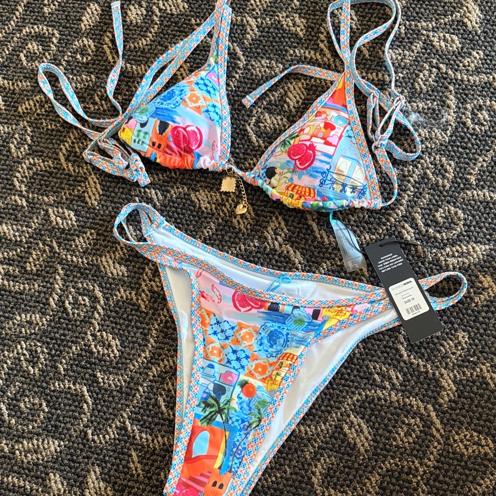 Fashion Nova Multicolor Bikini Set